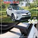 Roof Rack Cross Bars Compatible with Toyota RAV4 2013-2018, Heavy-Duty Aluminum Roof Crossbars, 260 LBS Load Capacity, Rooftop Cargo Carrier for Bike, Snowboard, Skis, Luggage