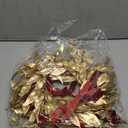 Christmas Wreath Golden Leaves Xmas Wreath Artificial Garland Door Front Hanging Garland for Xmas Festival Door Wall Windows Decor 3 PCS