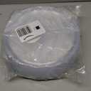 PLASTICPRO Plastic Party Plates Edge Collection Premium heavyweight Elegant Disposable Tableware Dishes (Clear, 8.6'' INCH PLATES)