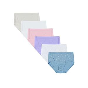Hanes Women's Pure Comfort Briefs 6-Pack, Size 9