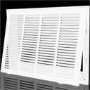 Return Air Grille 20x12,Air Return Vent Cover Grill for Ceiling and Wall,Steel HVAC A/C Vent Cover Grill Fits Duct Opening 20"W x 12"H,Holds 1" Thick AC Filter, For 20''w12''h-duct Opening