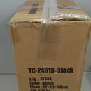 BestOffice Black Plastic Touch Free High-Capacity Garbage Can with Lid, 49L/13G, Rectangular, Quiet Close, Kitchen, Bedroom, Bathroom, Office