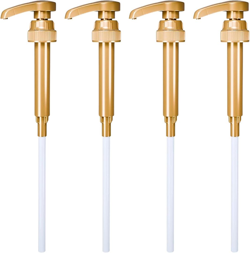 3 x 4 Pcs Coffee Syrup Pump Dispenser - Fits Various 25.4 oz Bottles, Precise Dispensing 0.3oz/10ml & Lockable Design, Easy to Use & Clean, Ideal for Liquid & Pastes - The Kombucha Company