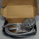 Pavezo High Pressure Shower Head Handheld 5" Large, Extra Long 60" SS Hose 10-mode Portable Detachable Shower Head with Hard Water Filter for Bathroom, Anti-clog & Powerful to Clean Tile & Pets (Chrome)