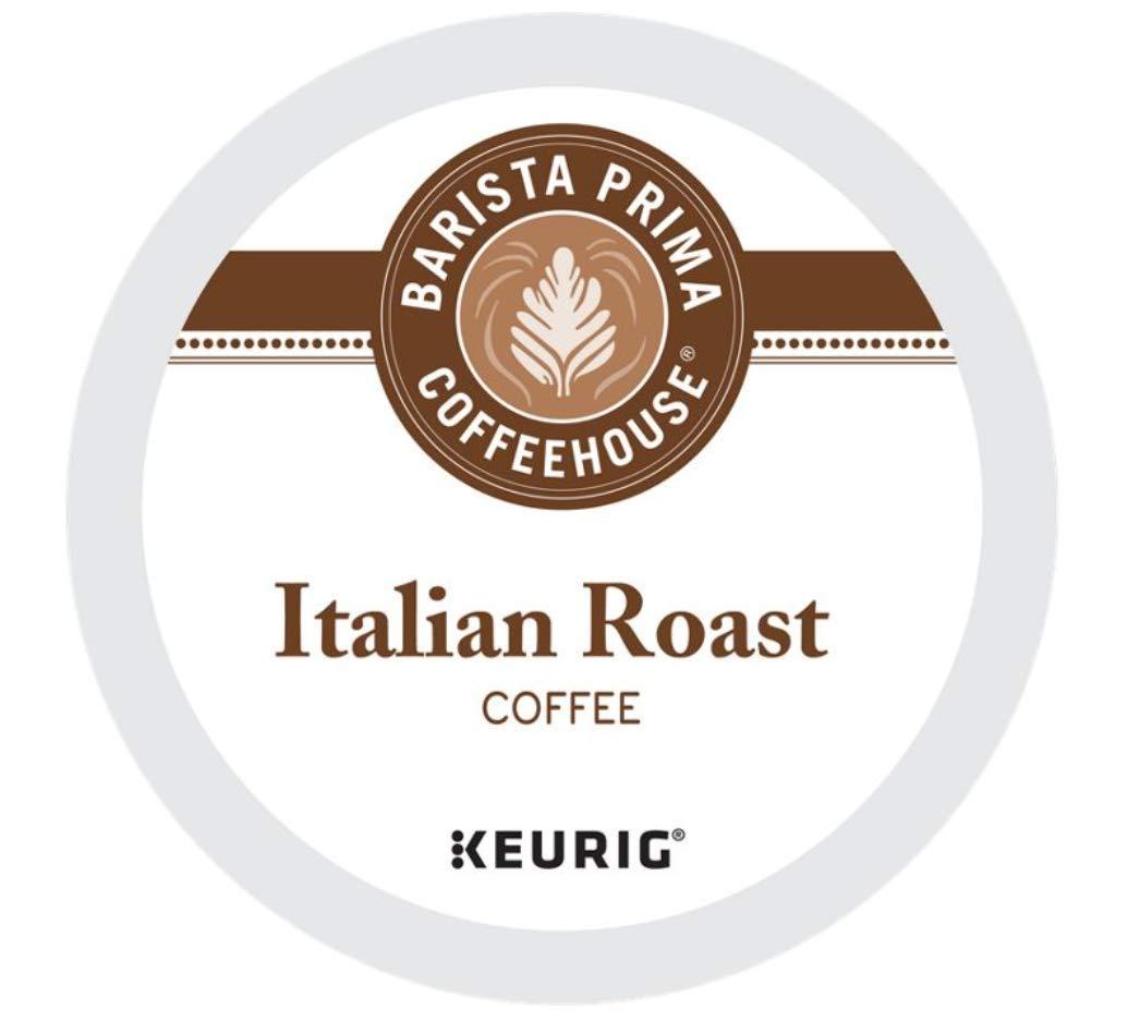 Barista Prima Dark Roast Extra Bold Coffee K-Cup, Italian Roast, 24 Count (Pack of 4)
