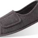 Magtoe Mens & Womens Open-Toe Adjustable Memory Foam Slippers, Comfy and Breathable House Shoes for Indoor/Outdoor (M)