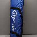 Glymnis Pop Up Beach Tent Sun Shade Shelter for 3-4 Person with UPF 50+, Lightweight & Easy Setup, Vent Windows & Zippered Door, Extended Floor Family Instant Beach Tent (Dark Blue)