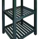 Casual Home Sunrise (Small) with Solid Harvest Hardwood Top Kitchen Island, 22.75" W, Natural/Hunter Green