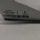 PARTY Women's Fashion Sneaker Lace Up Low Top Comfortable Cushioned Walking Shoes, Podcast, RED Glitter, 8