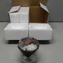 Glass Caviar Serving Set with 2 Pcs Mother of Pearl Spoons 3.2 Inch Caviar Dish Chiller Server Set with Ice Holder for Egg, Ice Cream, Coffee, Restaurant Serving