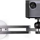 Blanou Foldable Projector Wall Mount Aluminum Alloy Adjustable Projector Stand Wall Mount for Projector Universal Projector Mount Projectors Bracket with 360° Rotating