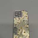 Toycamp for iPhone 15 ProMax Case - Compatible with Magsafe Aesthetic Cute Holographic i 15 Pro Max Case with Diamond Bling Lens Protector for Apple 15ProMax Cover for Women Girls, WH Flower Bee