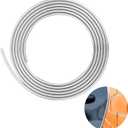 Car Door Edge Guards Chrome Silver Universal U Shape Moulding Trim Strip Automotive Door Protector Decorative for Sedans, Trucks, SUV, ATV (16FT, Silver)