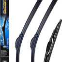 3 Wiper Blades for Chevrolet Trailblazer/ GMCEnvoy 2002-2006/ Yukon 2000-2006, Front Wiper Blades + Rear Wiper Blades, OE Original Style (22" + 22" + 16" - Pack of 3)