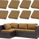 4 x Outdoor Cushion Covers Set,8PCS Patio Furniture Couch Seat Slipcovers, Replacement for Sofa Sectional Chair(Cover Only)