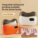 Electric Nail Clipper for Seniors & Kids, Automatic Fingernail Trimmer, Safe & Easy to Use Low Noise Baby Friendly Nail Care Tool Nail Clipper and Grinder 2 in 1, Quiet Design for Home & Travel