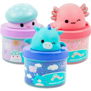 Original Squishmallows Premium Cloud Slime, 3-Pack, 9 Add Ins, 8 oz.