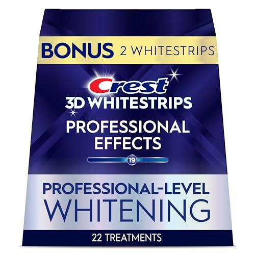 Crest 3D Whitestrips Professional Effects – Teeth Whitening Kit, 3 Treatments  Each with 1 Upper/1Lower,  Strips – Crest 3DWhite Teeth Whitening Strips, 3 Pieces