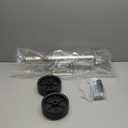 2000 lbs Trailer Jack with Dual Wheel, Heavy Duty Swivel Boat Jack, 12" Lift, Bolt-on Tongue Trailer Jacks for RV Boat Trailers, Silver