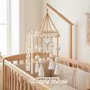 Wenqik Crib Mobile for Nursery Green Leaf Dragon Mobile Crib Forest Green Forest Shower Gift for and(Bohemia)