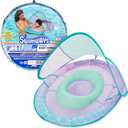 Swimways Baby Spring Float, Baby Pool Float with Canopy & UPF Protection (Mermaid)