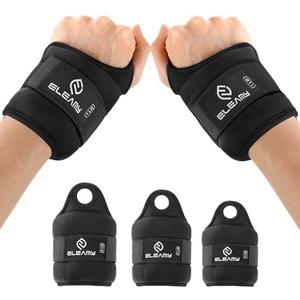 ELEAMY Wrist Weights with Thumb Loops Lock for Women & Men,2/3lb*2,Premium Ice Silk Fabric,Comfortable & Tear Resistant for Walking,Running,Fitness and More Set Of 2