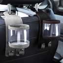 Amelity Multifunctional Car Cup Holder Hook - Seat Back Water Cup Hook (Black)