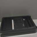 Yirilan Foldable Bathtub Caddy, Expandable Bath Tray, Unique House Warming Gifts, New Home, Anniversary and Wedding Gifts for Couple, Black-New