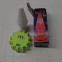 Lava LED Lamp White Base & 4 Color Changing LED Lights And Emergency Light