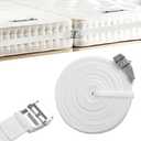 33-Foot Long Twin Bed Connector, 2 Inch Wider Mattress Straps Hold Split King,Mattress Splicer, Adjustable Heavy Duty Metal Buckle, Extra Wide Rugged and Durable Without Warping Harmless to Mattress
