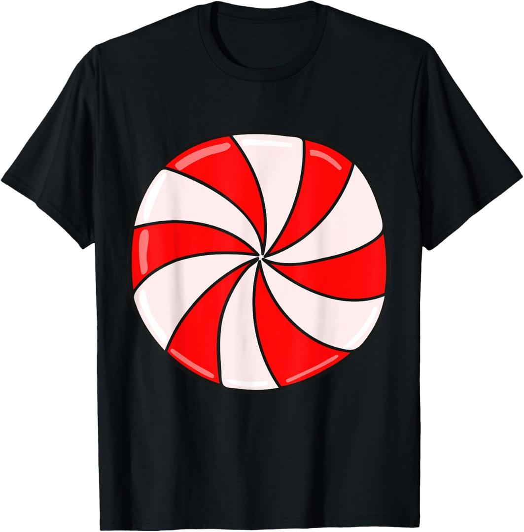 Christmas Peppermint Candy T-Shirt, L