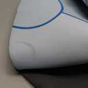 Round Meditation Yoga Mat - Large Lotus Non Slip Natural Rubber Mat for Home, Outdoor Exercise, Meditation, Stretching and Yoga (4Ft) (47.2'', Blue)