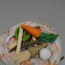 HERCOCCI Rabbit Toys, Bunny Tunnels & Tubes, Collapsible 3 Way Rabbit Hideout Tunnel with Chew Toys for Bunny Guinea Pig Ferret Kitten (White)