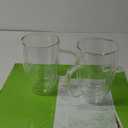 MEWAY 16oz/2 pack Coffee Mugs, Thickened Clear Glass Double Wall Cup with handle for Coffee, Tea, Latte, Cappuccino (16 oz)