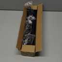 Curtain Rods for Windows 2 Pack 36-48 inch, 5/8 inch Matte Black Curtain Rod with Brackets Adjustable by Splicing for Bedroom Kitchen Study Living Room