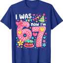 7 Year Old Birthday I was 6 Now I'm 7 T-Shirt S