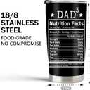 GOOMI Father of 3 Gift from Kids, Dad of 3 Gifts, 20 OZ Stainless Steel Insulated Tumbler