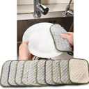 2026 New Double Side Non Scratch Wire Dishcloths,Multipurpose Wire Dishwashing Rags for Wet and Dry, Reusable Metal Dish Cloth,Wire Miracle Cleaning Cloths for Kitchen(Silver 10Pcs)