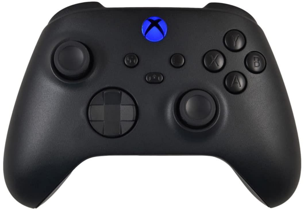 Xbox Wireless Gaming Controller (2025) – Carbon Black/Blue Customized From The XBOX Online Store – Play on Xbox, Windows, Android, iOS, FireTV Sticks, Smart TVs, VR Headsets