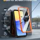 FNTCASE for Samsung Galaxy A15-5G Case: Military Grade Drop Proof Protection Phone Cover with Kickstand | Heavy Duty Rugged Full Body Protective Shockproof Matte Textured TPU Cases - 6.5 Inch (Orange)