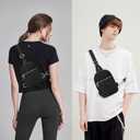 VOROLO Large Sling Bag,Crossbody Bags For Women and Men with Ajustable Strap Trendy Sling Khaki