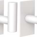 VAEHOLD Wall Towel Hooks, Heavy Duty Sticky Holder Waterproof Towel Hooks for Hanging Coat, Clothes, Closet Hook Wall Mount for Kitchen (White, 2 Pack)