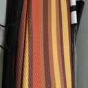 Outdoor Plastic Straw Rug Waterproof Patio 8x10 Red Orange Stripe Mat for Porch Camping RV Balcony Deck Courtyard Reversible Lightweight Durable Portable Carpet