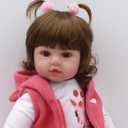 antboat Reborn Dolls Baby Girls 24 Inch 60cm Soft Silicone Vinyl Realistic Real Life Reborn Baby Toddlers Newborn Toys Xmas Gifts reborn babies