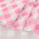 Waterproof Plaid Tablecloth Fabric - Round 108 Inch Classic Gingham Checker Table Cloth for Indoor/Outdoor Use - Buffalo Table Cover for Picnics, BBQs, and Parties