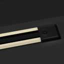 2 x Ameri RV Camper Trailer Extrusion Flat End Cap for Vinyl Trim Molding 1" Screws-10 Pack (Black)