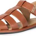 Amazon Essentials womens Closed Toe Fisherman Sandals (5, Tan)