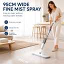 Rsefly Spray Mop for Floor Cleaning, 300 ml Refillable Bottle, 360° Swivel Head with Reusable Microfiber Pad, Lightweight Wet Dry Cleaner for Hardwood, Tile, Laminate and Marble
