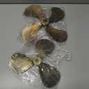 Gisafai 2 Pcs Metal Nautical Wall Art Decor Ship Airplane Propeller Wall Art Vintage Nautical Decorative Rustic Boat Propeller Decor for Home Interior Decorations