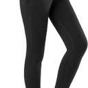 baleaf Leggings for Women Fleece Lined Tights Thermal Warm Winter High Waisted Thick Yoga Pants Cold Weather Inner Pocket (Medium, Black)